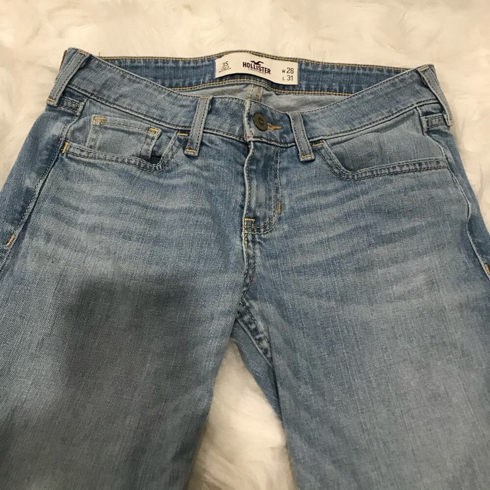 Hollister Wash out white Long Jeans 3S W26 L31 - Picture 2 of 7
